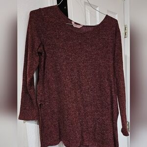 SJS Maroon Long Sleeve Top